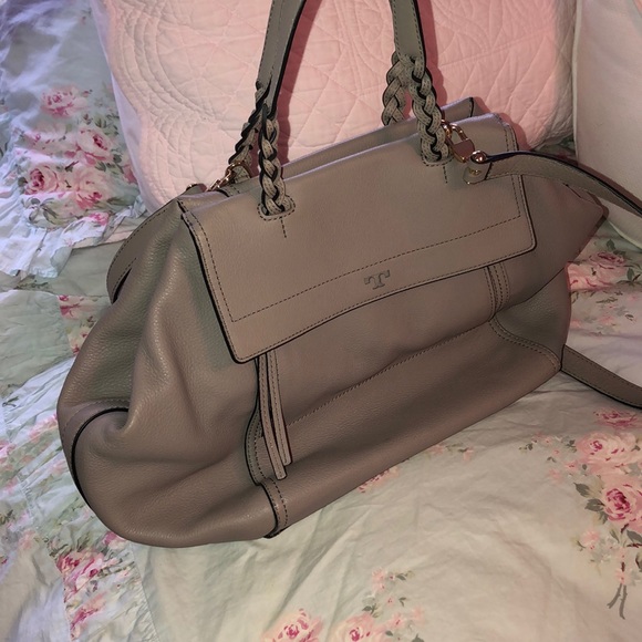 BRAND NEW Tory Burch Half-Moon Leather Satchel Bag - Picture 2 of 3